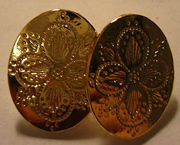 Cuff Link Palm Tree Style